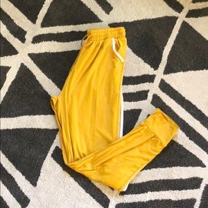 mustard yellow joggers